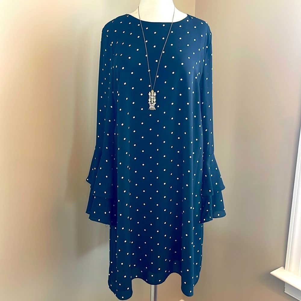 CeCe Black & White Polka Dot Dress